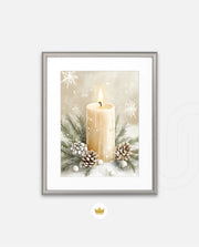 Winter Candle Serenity