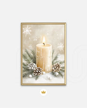 Winter Candle Serenity