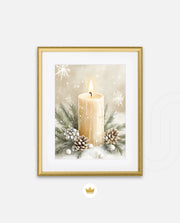 Winter Candle Serenity