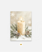 Winter Candle Serenity