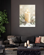Winter Candle Serenity