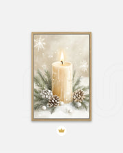 Winter Candle Serenity