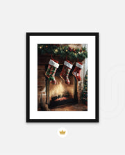 Cozy Fireplace Stockings