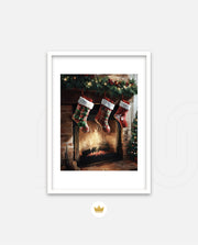Cozy Fireplace Stockings