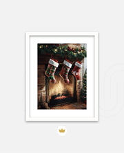 Cozy Fireplace Stockings