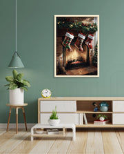 Cozy Fireplace Stockings