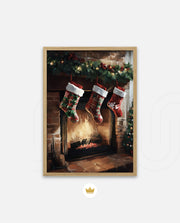 Cozy Fireplace Stockings