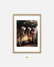 Cozy Fireplace Stockings