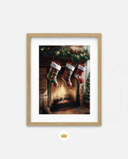 Cozy Fireplace Stockings