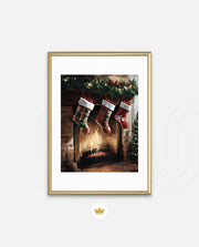 Cozy Fireplace Stockings