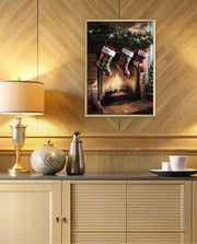 Cozy Fireplace Stockings