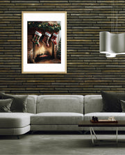 Cozy Fireplace Stockings