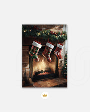 Cozy Fireplace Stockings