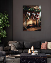 Cozy Fireplace Stockings