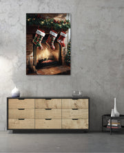 Cozy Fireplace Stockings