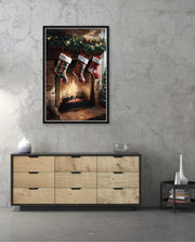 Cozy Fireplace Stockings
