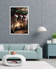 Cozy Fireplace Stockings