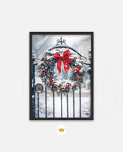 Snowy Holiday Wreath