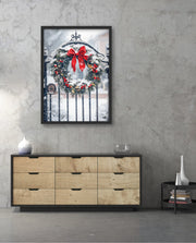 Snowy Holiday Wreath