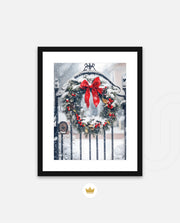 Snowy Holiday Wreath