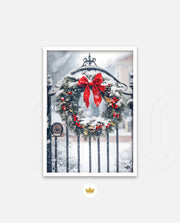 Snowy Holiday Wreath
