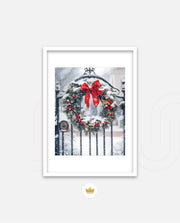 Snowy Holiday Wreath