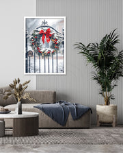 Snowy Holiday Wreath