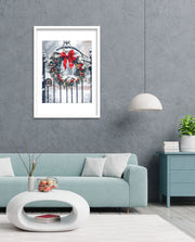 Snowy Holiday Wreath