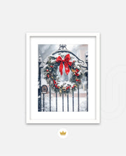 Snowy Holiday Wreath