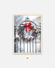 Snowy Holiday Wreath