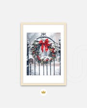 Snowy Holiday Wreath