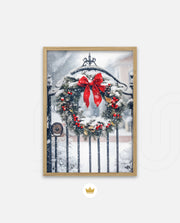 Snowy Holiday Wreath