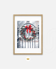 Snowy Holiday Wreath