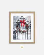 Snowy Holiday Wreath