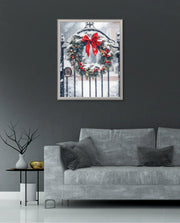 Snowy Holiday Wreath