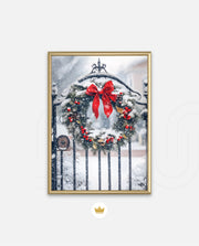 Snowy Holiday Wreath
