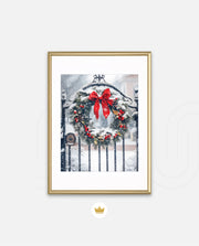Snowy Holiday Wreath