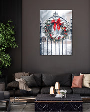 Snowy Holiday Wreath