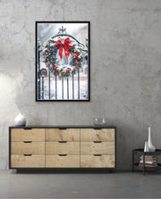 Snowy Holiday Wreath