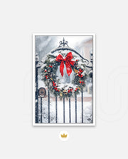 Snowy Holiday Wreath