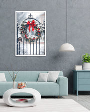 Snowy Holiday Wreath