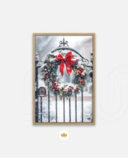 Snowy Holiday Wreath