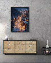Snowfall Town Lights