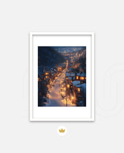 Snowfall Town Lights