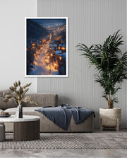 Snowfall Town Lights