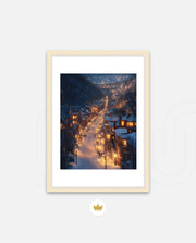 Snowfall Town Lights