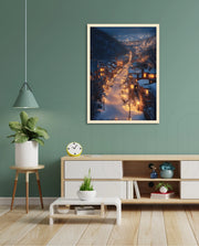 Snowfall Town Lights