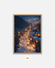 Snowfall Town Lights