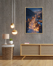 Snowfall Town Lights