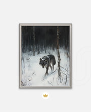 Lone Wolf in Winter